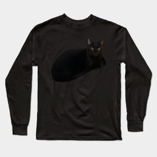 Black Cat Loaf Long Sleeve T-Shirt